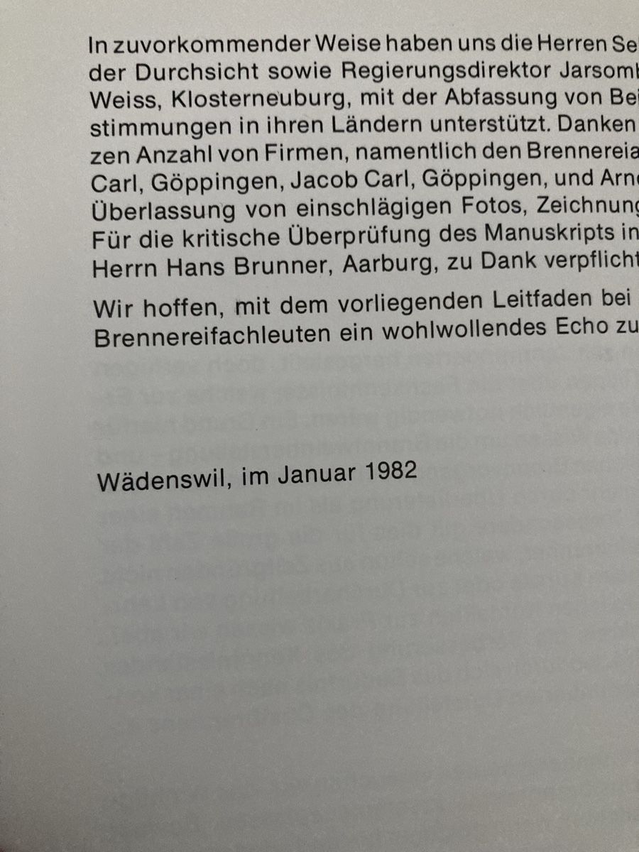 Bücher: Buch "Obstbrennerei heute" Tanner/Brunner – Gebraucht aus Zuerich von Balfrin 4