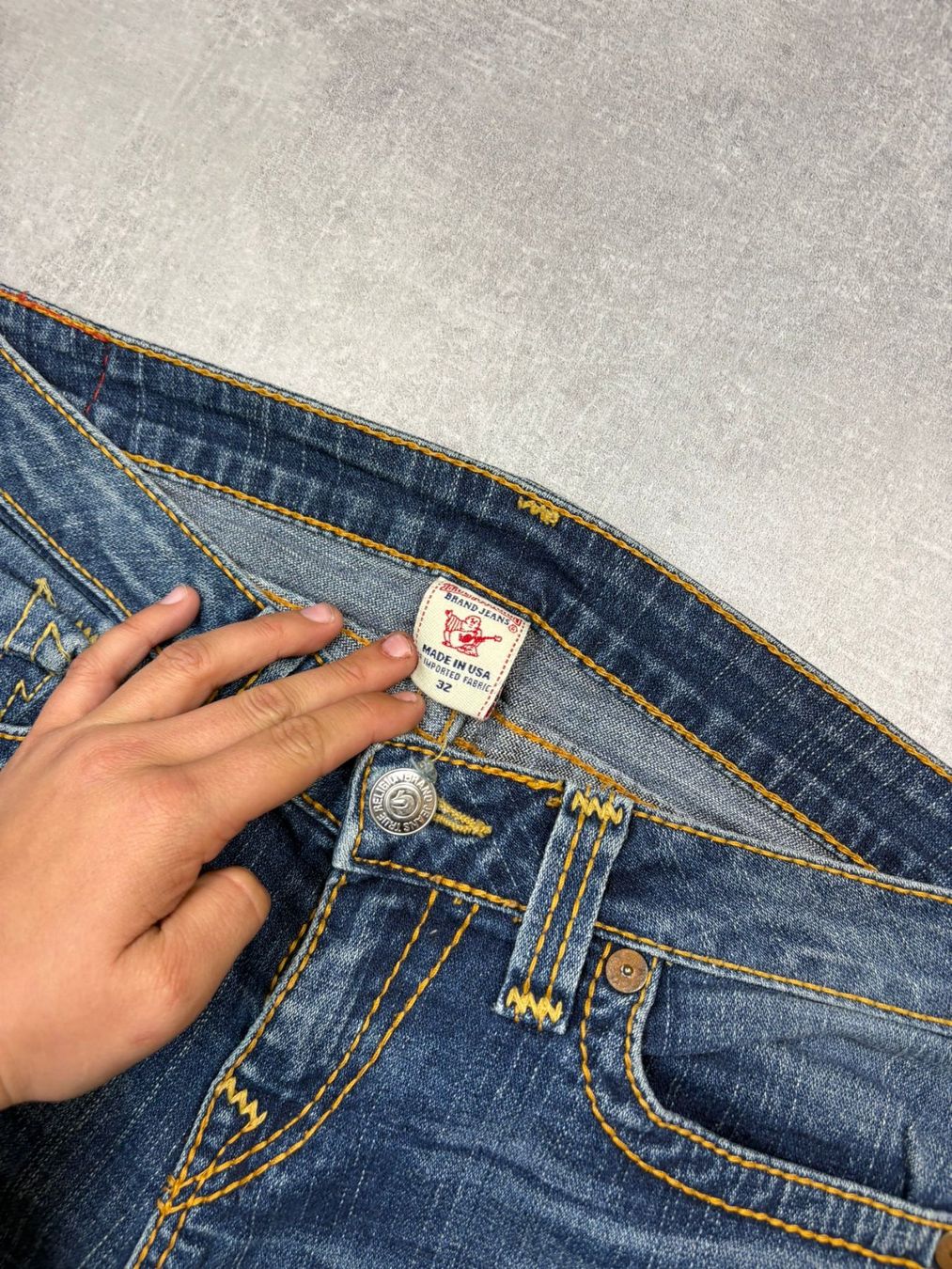 True Religion Jeans: True Religion Straight Jeans - Grösse L/32 – Nuovo (secondo la descrizione) da Werdenberg venduto da hase.vintage 3