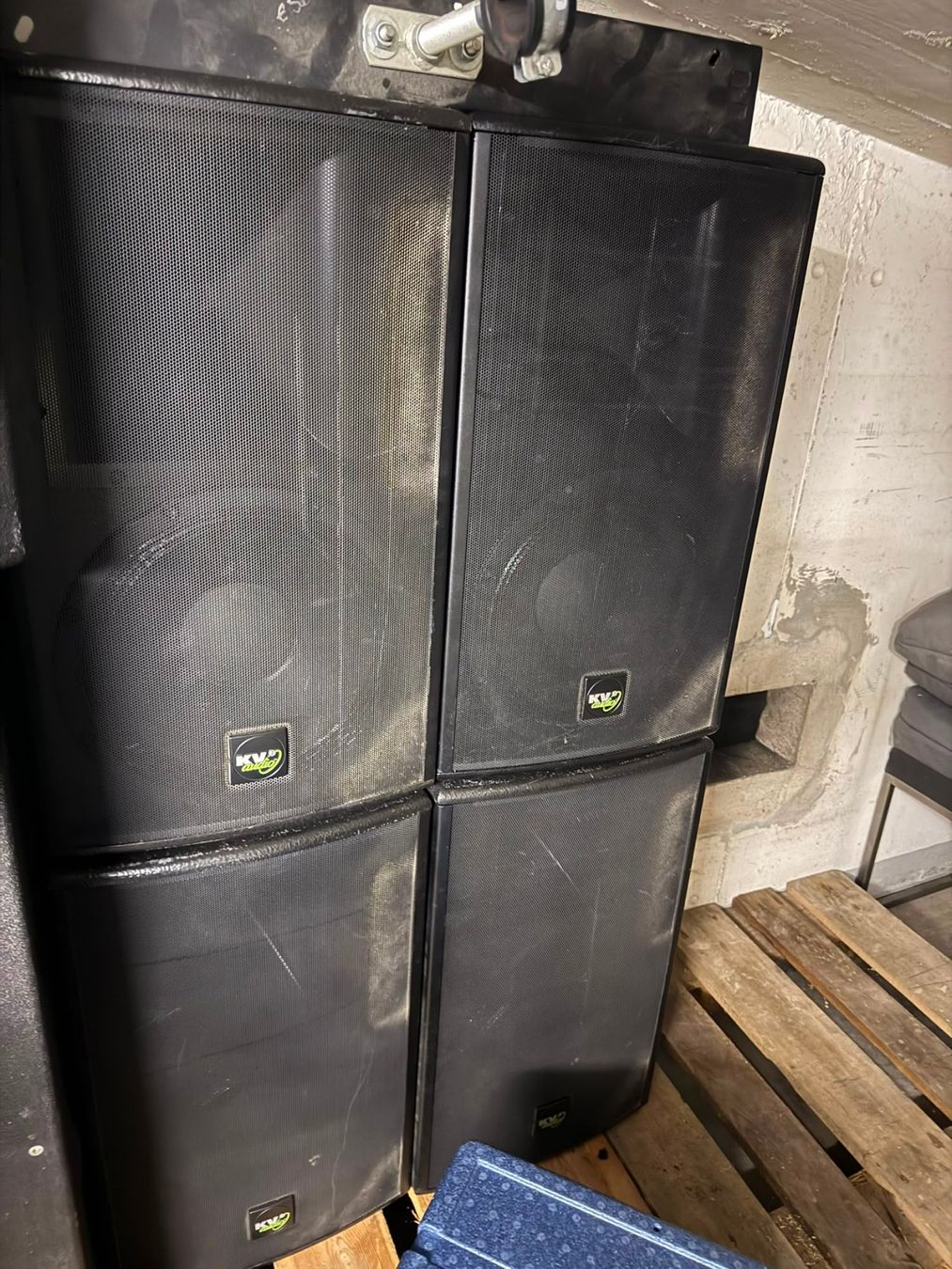 Lautsprecher: KV2 Audio PA | 4x 18" Sub, 4x 12" Top,  4x Amp & Controller – Gebraucht aus Bern von diesdastrallala