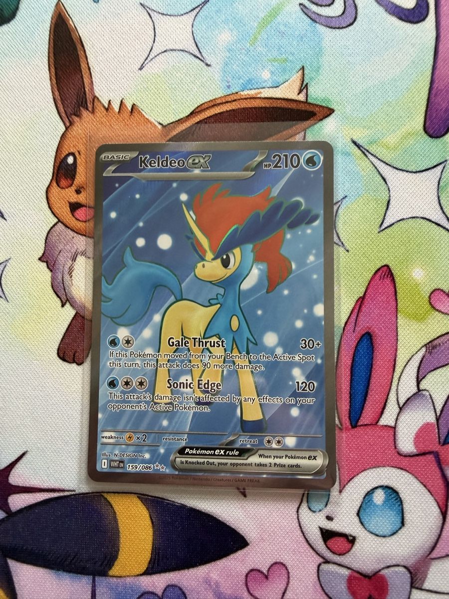 Pokémon Carte collezionabili: Pokemon Keldeo EX 159/086 WHT – Usato da Grindelwald venduto da TSG-G-Town