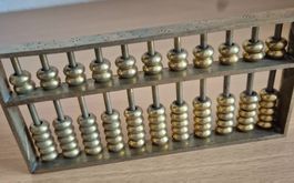 Massiver Messing Abakus Vintage|Suanpan Deko Briefbeschwerer