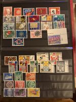 2 Steckkarten Briefmarken mit ET - Eckstempel