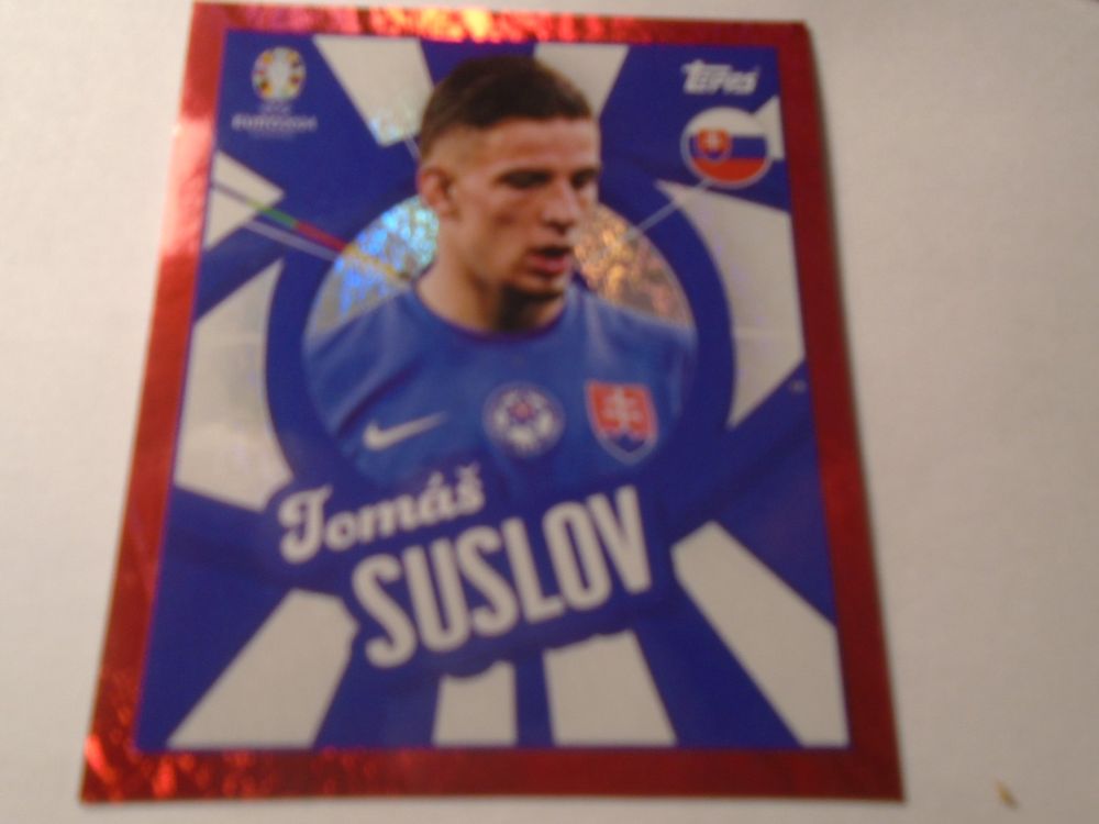 Topps EURO 2024 - Autocollant Tomas Suslov (Slovaquie) - Green Parallel - Collection