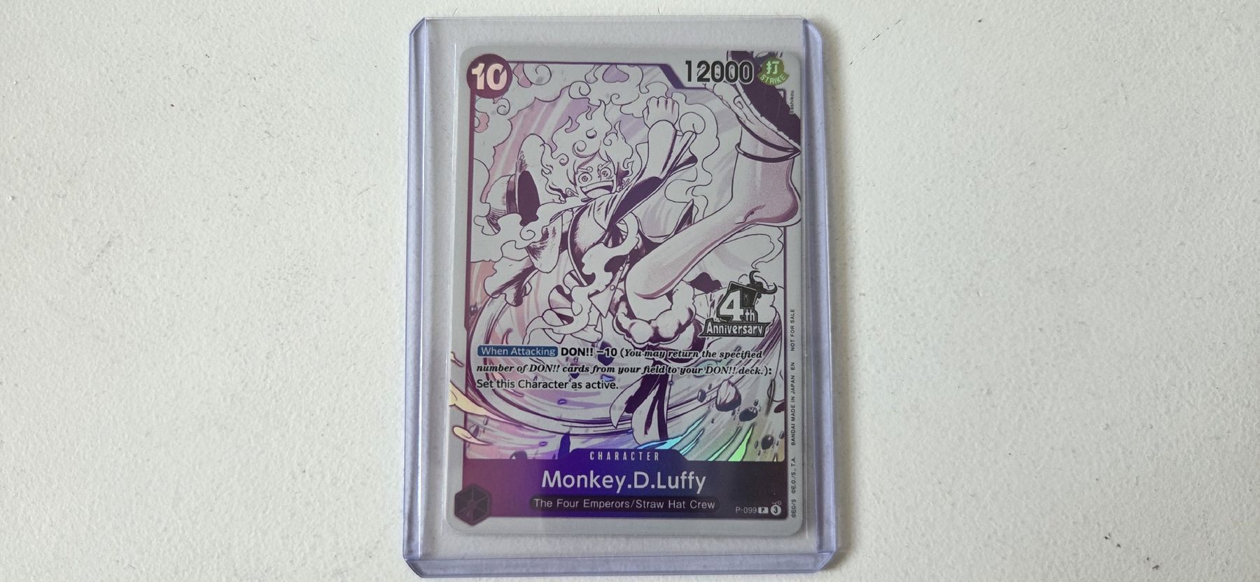 Spiele: P-099 PROMO 4TH ANNIVERSARY Monkey.D.Luffy – Neu (gemäss Beschreibung) aus La Chaux-de-Fonds von rixx14