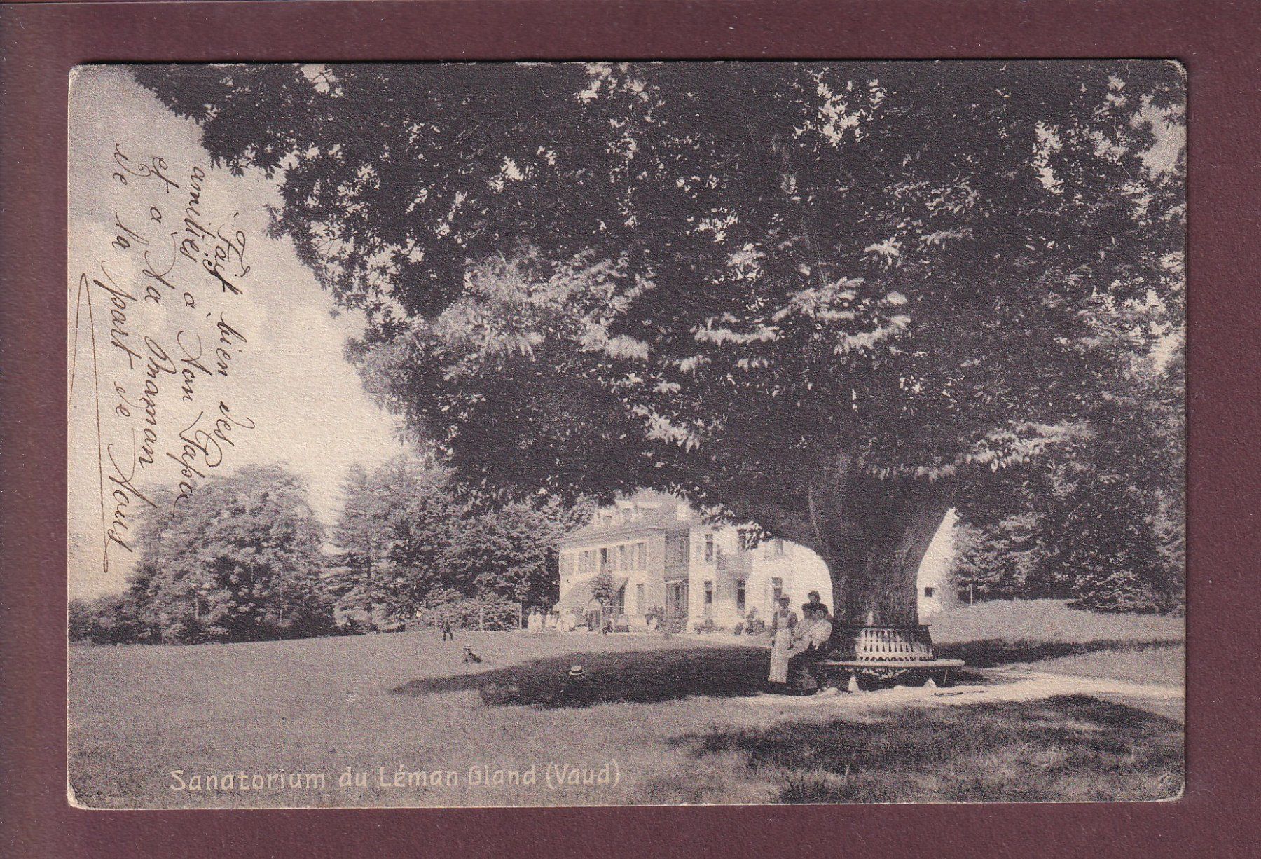Cartoline postali: GLAND - Sanatorium du Léman - 1909 – Usato da Pully venduto da nicecards