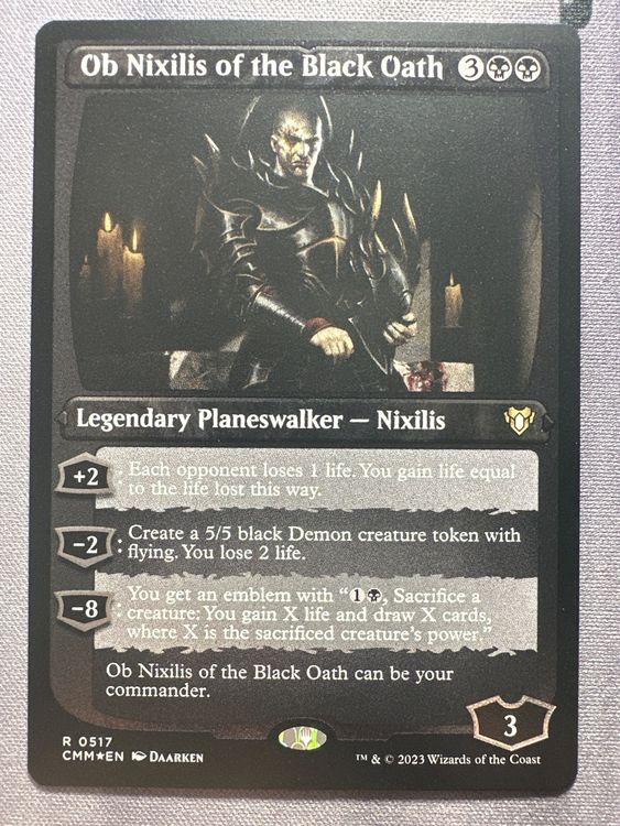Ob Nixilis of the Black Oath ETCHED FOIL 0517 Commander Mast Kaufen