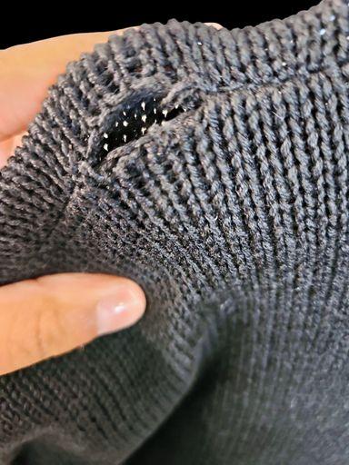 Maglioni & Felpe: Trimmings Grauer Perlenpullover mit Blumenverzierung - – Usato da Zug venduto da vinokilo 5