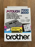 Brother P-Touch Schriftband TX-151 24mm Schwarz Neu