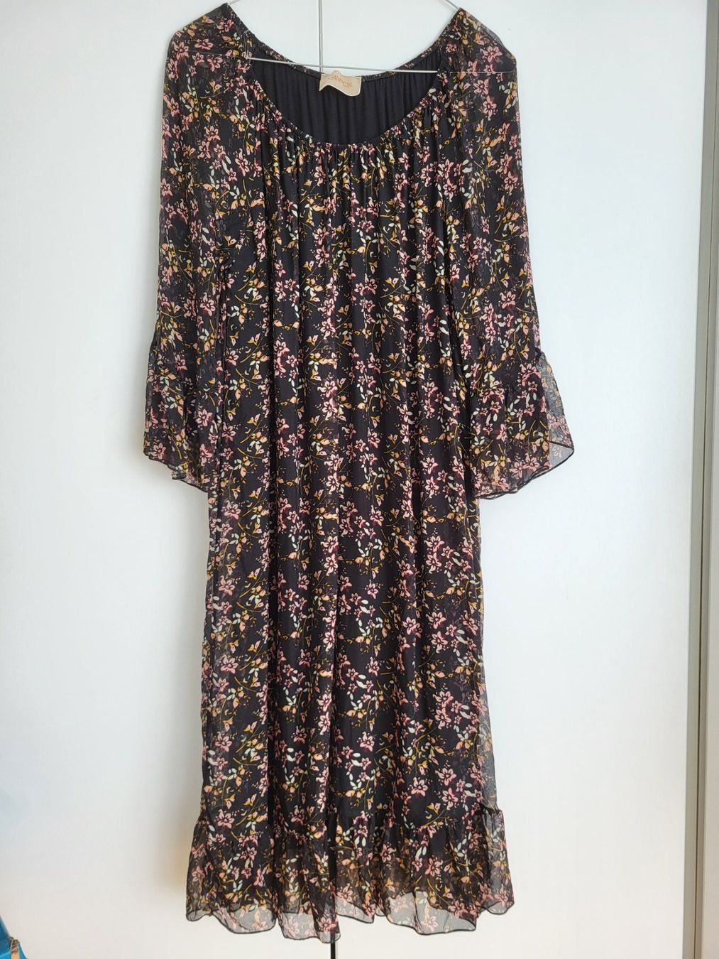 Vestiti: Gartoon Kleid, Gr. 36 - schwarz, Blumenmuster, Viskose/Seide – Usato da Baar venduto da clar6