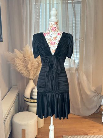 Dolce Gabbana Ruffle Silk Dress