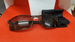 Sonnenbrille  Metallgestell braun Gläser getönt