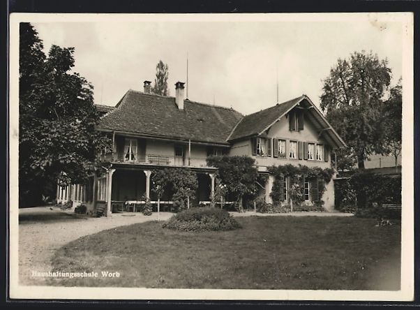 Cartoline postali: AK Worb, Haushaltungsschule – Usato da Berlin venduto da bartko-reher