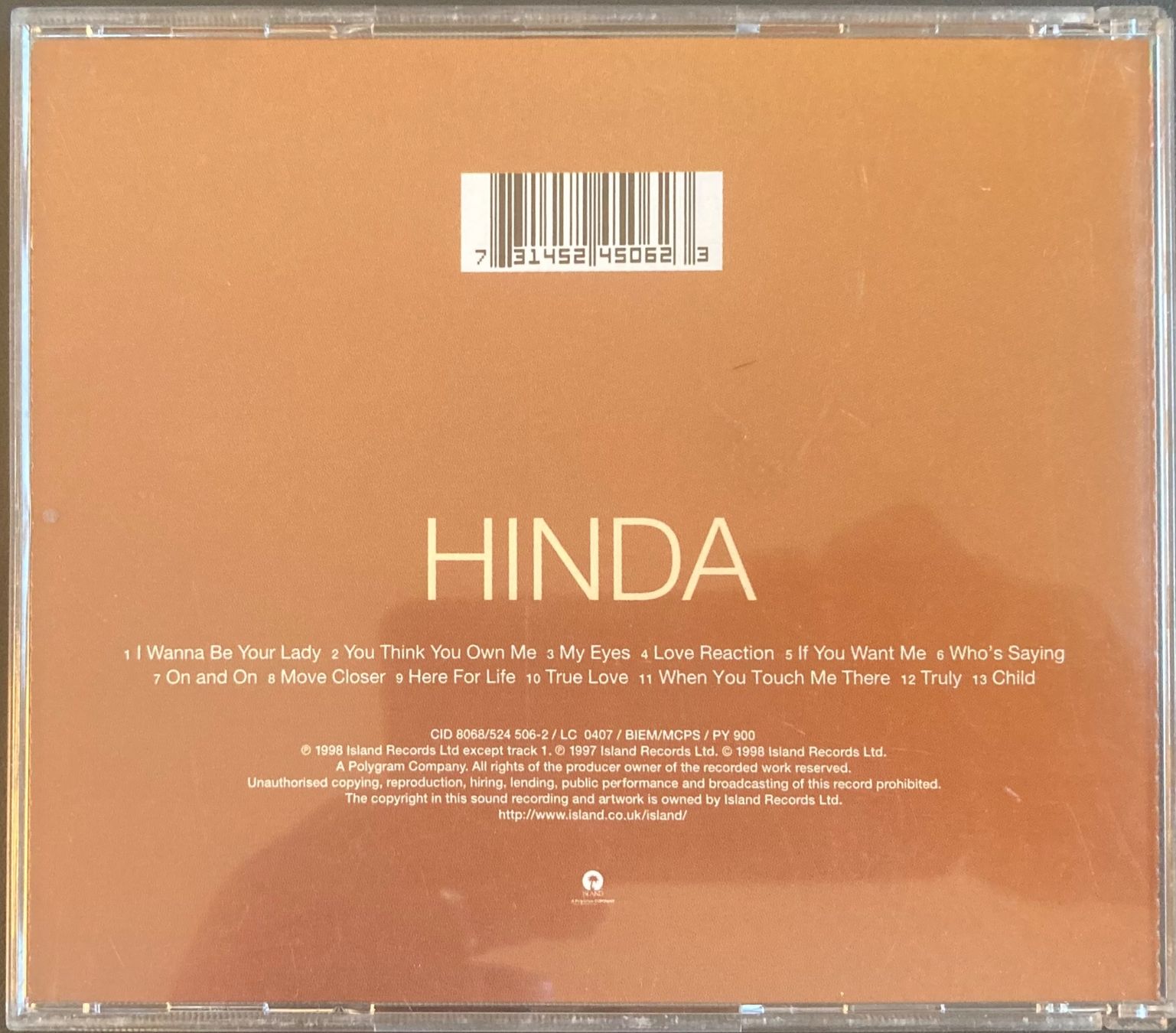 CDs: HINDA - HINDA – Gebraucht aus Poliez-Pittet von Newtown-Records 1