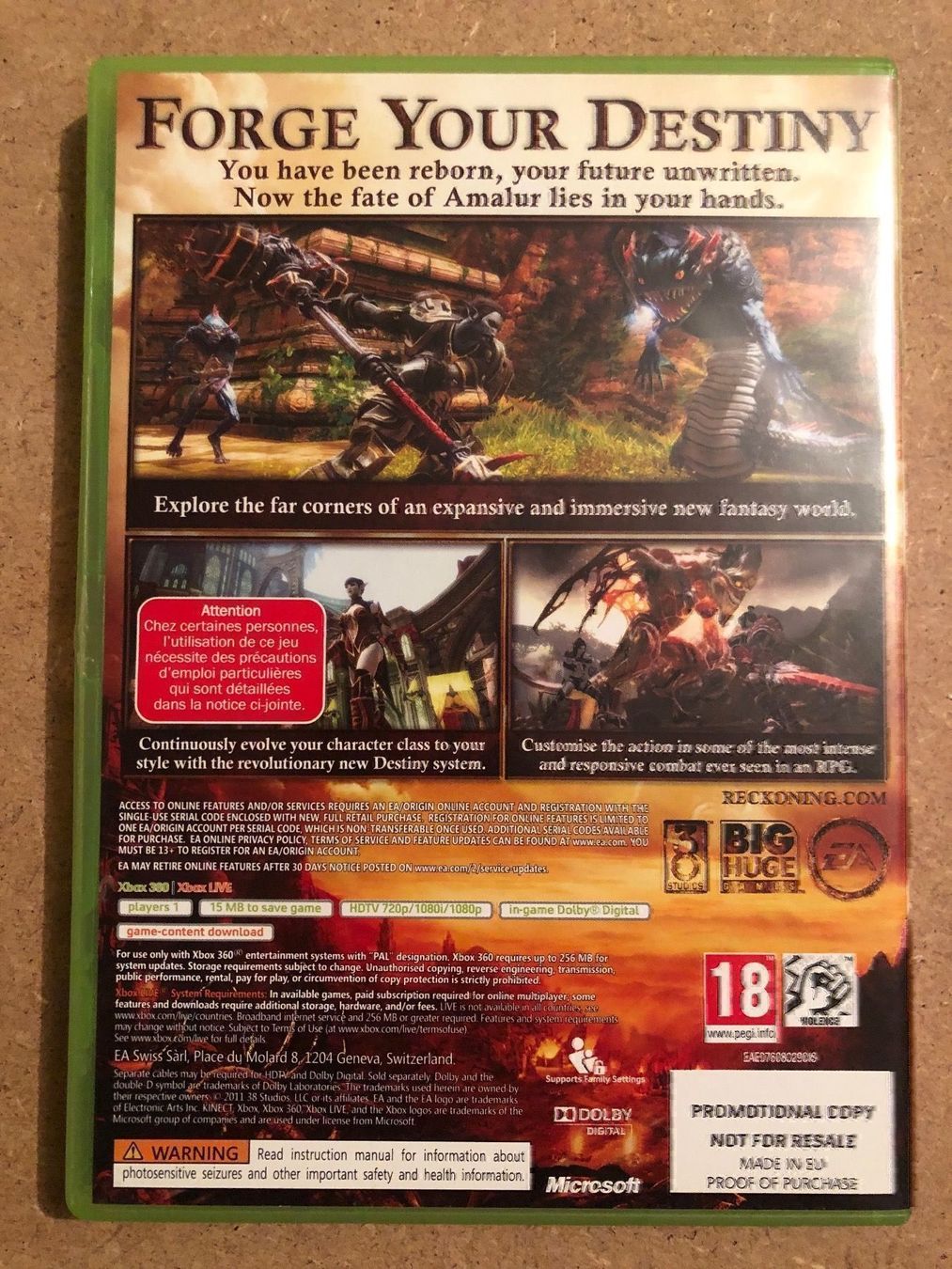 Giochi: Reckoning Promo Copy Xbox 360 – Usato da Kestenholz venduto da Mad18 1