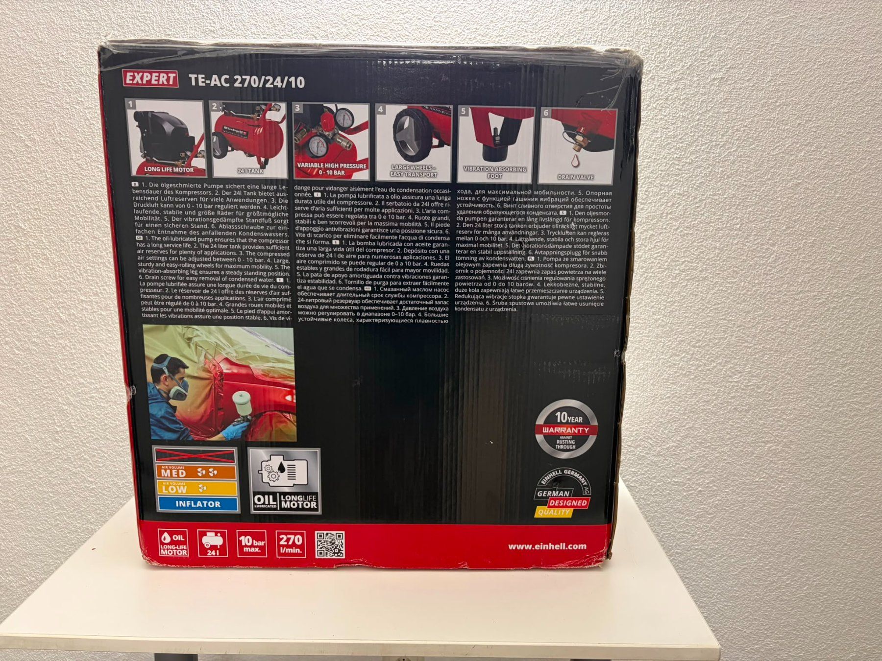 Einhell Compresseurs: Neuer 24 Liter Kompressor von Einhell – Neuf avec emballage d'origine à Rüthi (Rheintal) par Balty 3