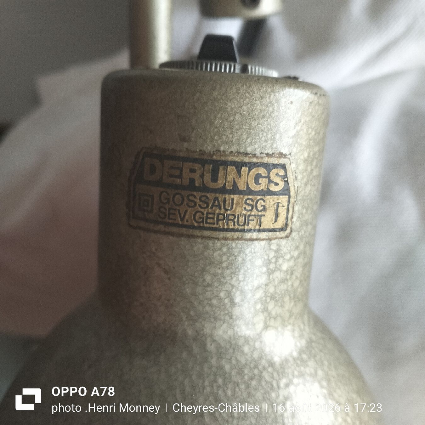 SBB/CFF/FFS Lampen: Lampe vintage ex CFF – Gebraucht aus Cheyres von Capitain 5