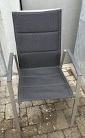 4 Gartenstuhle, Alu, anthrazit
