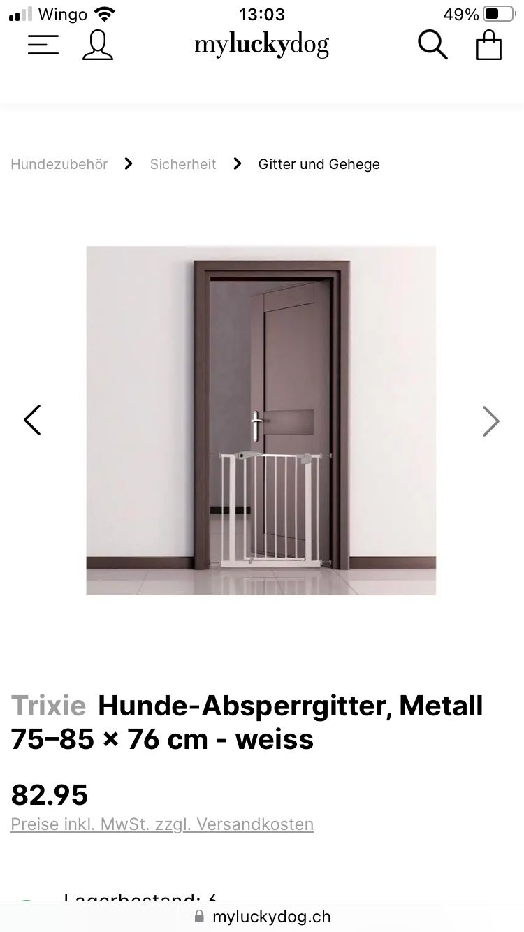 Trixie Gabbie, trasporto & Sicurezza: Trixie Hundegitter – Usato da Wettswil venduto da lalinda85 1