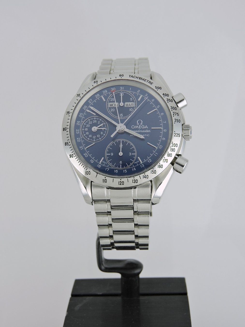Omega Orologi: 1994 Omega Speedmaster Triple-Date Chronograph - Serviced – Usato da Bern venduto da Vintage-Oyster