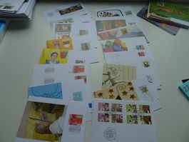 kleiner Posten mit selbst erstellten Karten + Briefe + FDC
