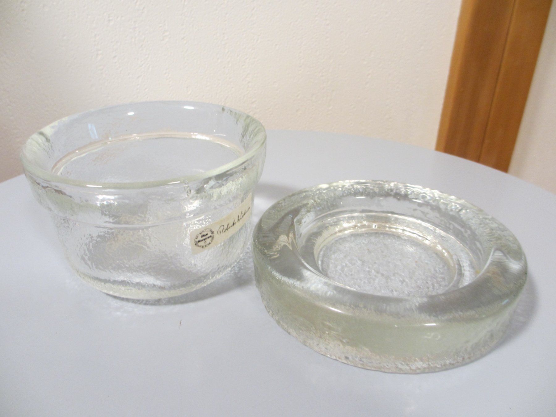 Bicchieri: Schale und Untersetzter, Glas, handgemacht – Usato da Herisau venduto da fan_h9qj