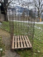 Faltbare Gitterboxen für Brennholz