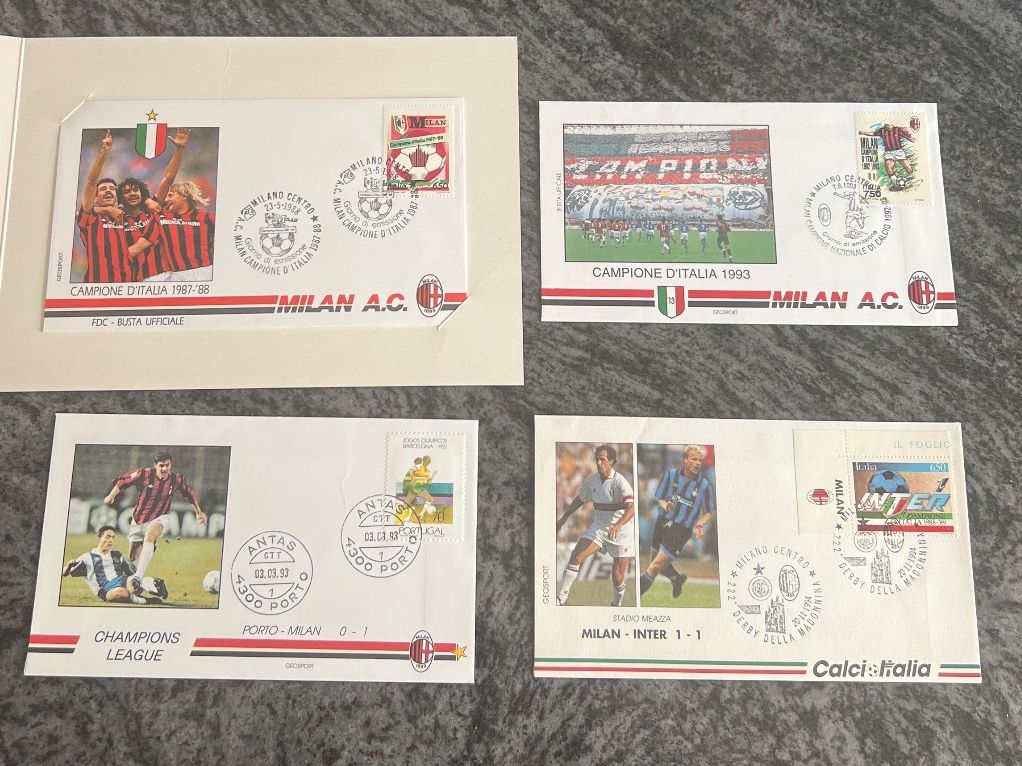 Tutti i francobolli: 4 Spezielle Briefe AC Milan – Usato da Münchenbuchsee venduto da dani1113 2