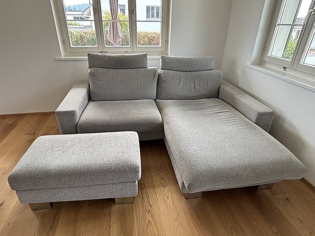 Pfister Divani: Sofa hellgrau (Möbel Pfister) – Usato da Häggenschwil venduto da dwiezel 1