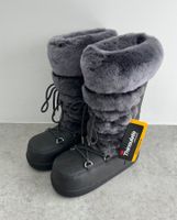 UGG Boots grau Leder und Lammfell Gr. 38 - NEU