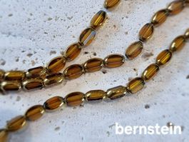 Glasperlen mit Goldrand - DIY, Schmuck, Handarbeit, Kreativ