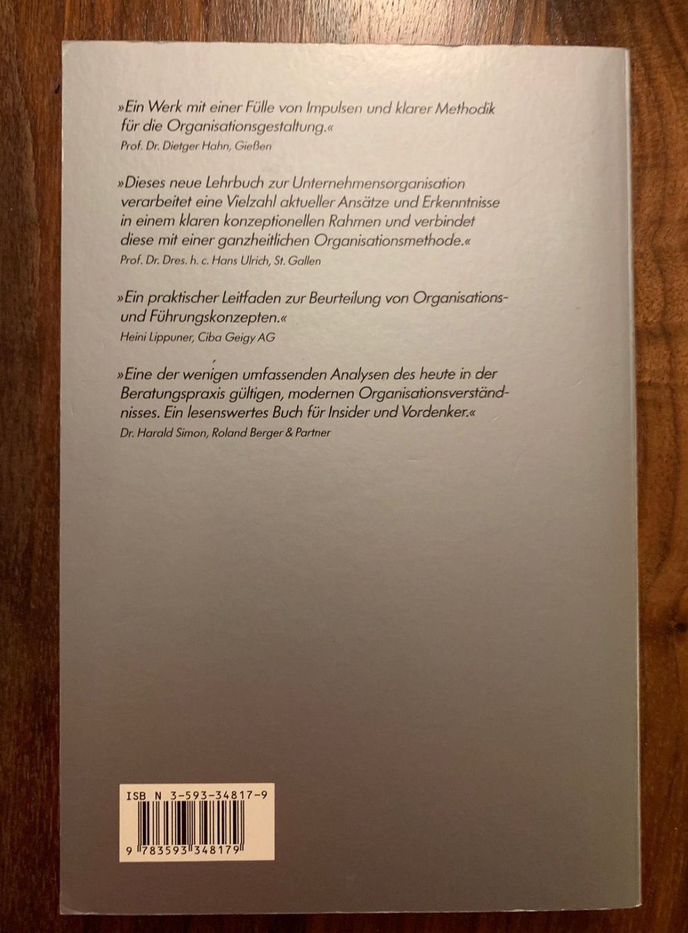 Libri: Gomez: Unternehmensorganisation – Usato da Hergiswil NW venduto da Labello01 1