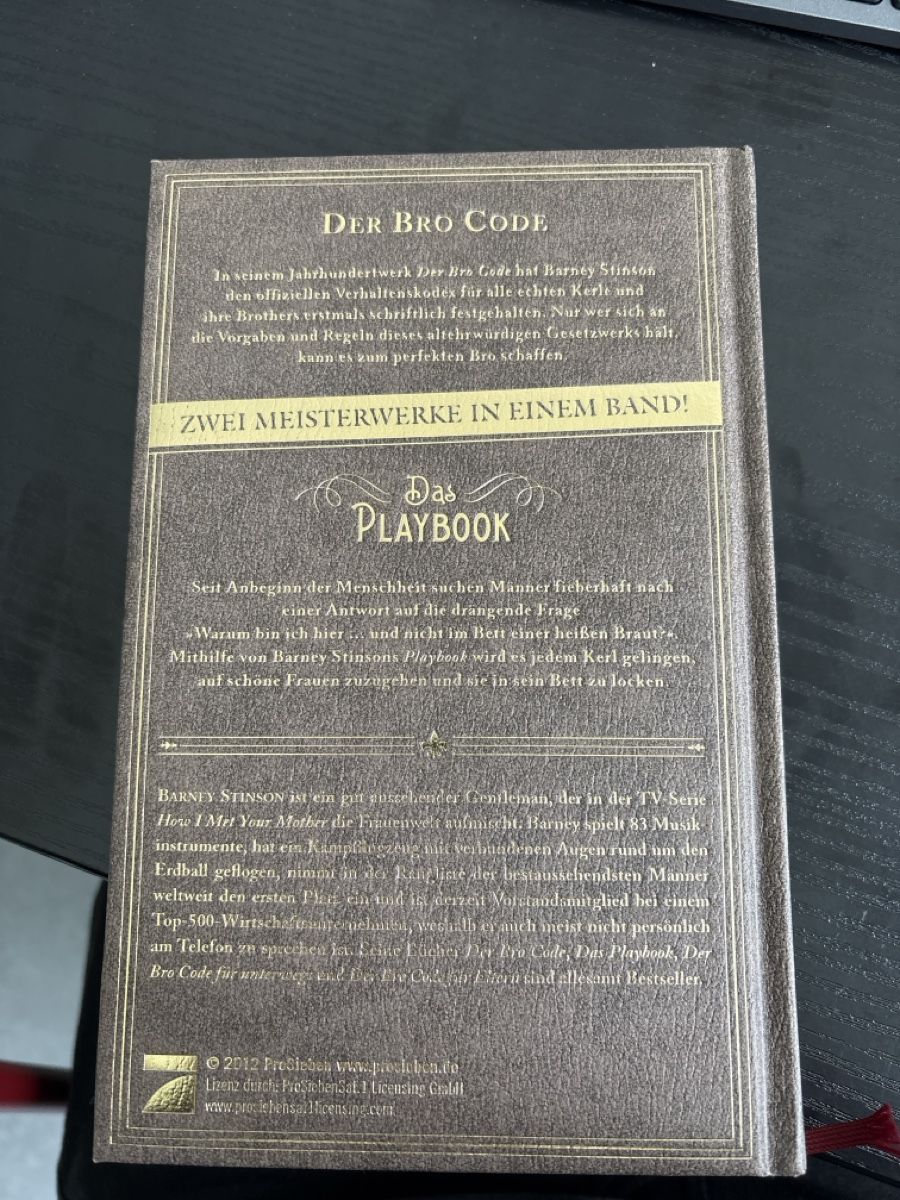 Libri: Der Bro Code & Das Playbook: Zwei Buecher von Barney Stinson – Nuovo (secondo la descrizione) da Wettingen venduto da Dario914 1