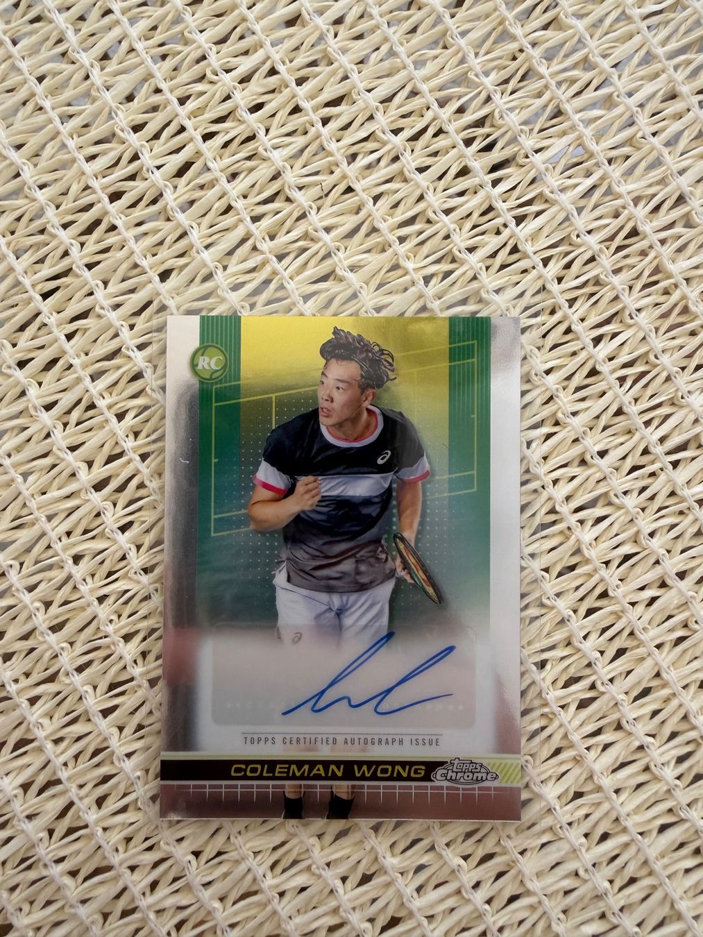 Topps Carte collezionabili: Coleman Wong Chrome Autographe – Usato da Champagne venduto da kev_b2tb
