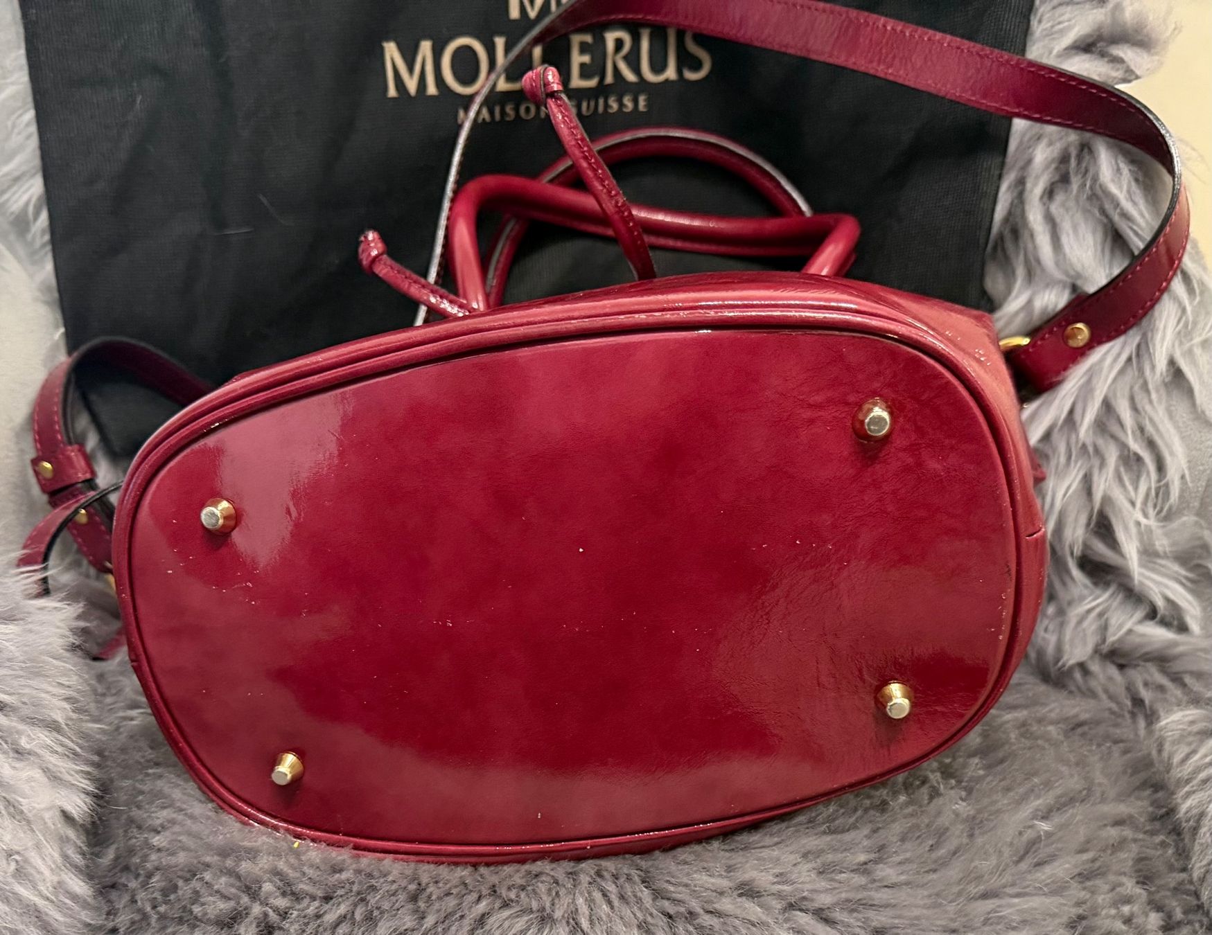 Borse: Mollerus Handtasche in Weinrot – Usato da Nürensdorf venduto da stilli90 2