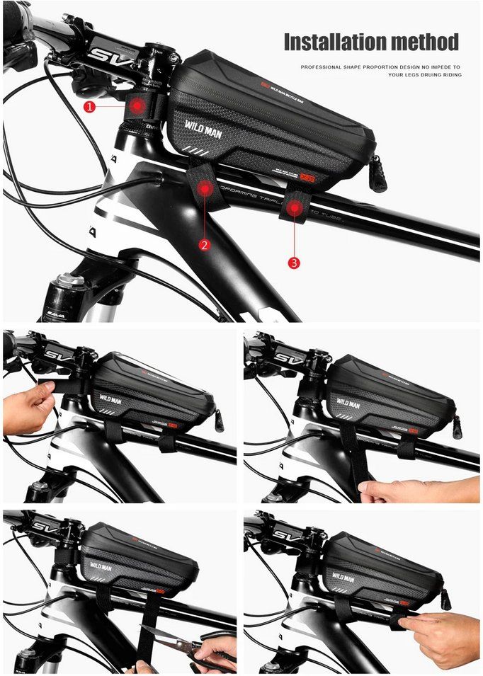 Taschen: Fahrrad Lenkertasche wasserdicht Touchscreen Handytasche – Neu und originalverpackt aus Genève von Anna-38 9