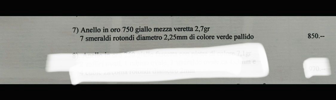 Anelli: Anello in oro con smeraldo – Usato da Sementina venduto da Bra_momo79 4