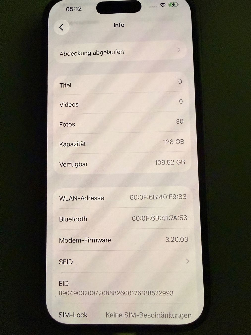 Apple Handys / Smartphones: IPHONE 15, schwarz, 128GB – Gebraucht aus Balzers von chrikauf 2