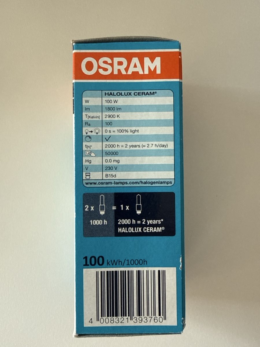 Osram Lampen: Osram Halolux CERAM – Neu und originalverpackt aus Willisau von Sunsi123 1