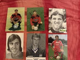 Signierte Autogrammkarten und Fotos CH- Fussball