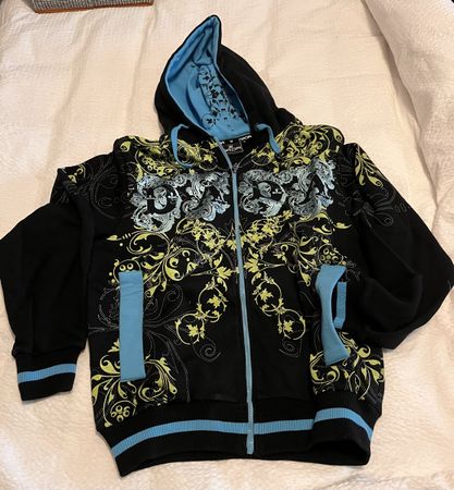 Kapuzenjacke Dada Supreme schwarz blau Grösse S