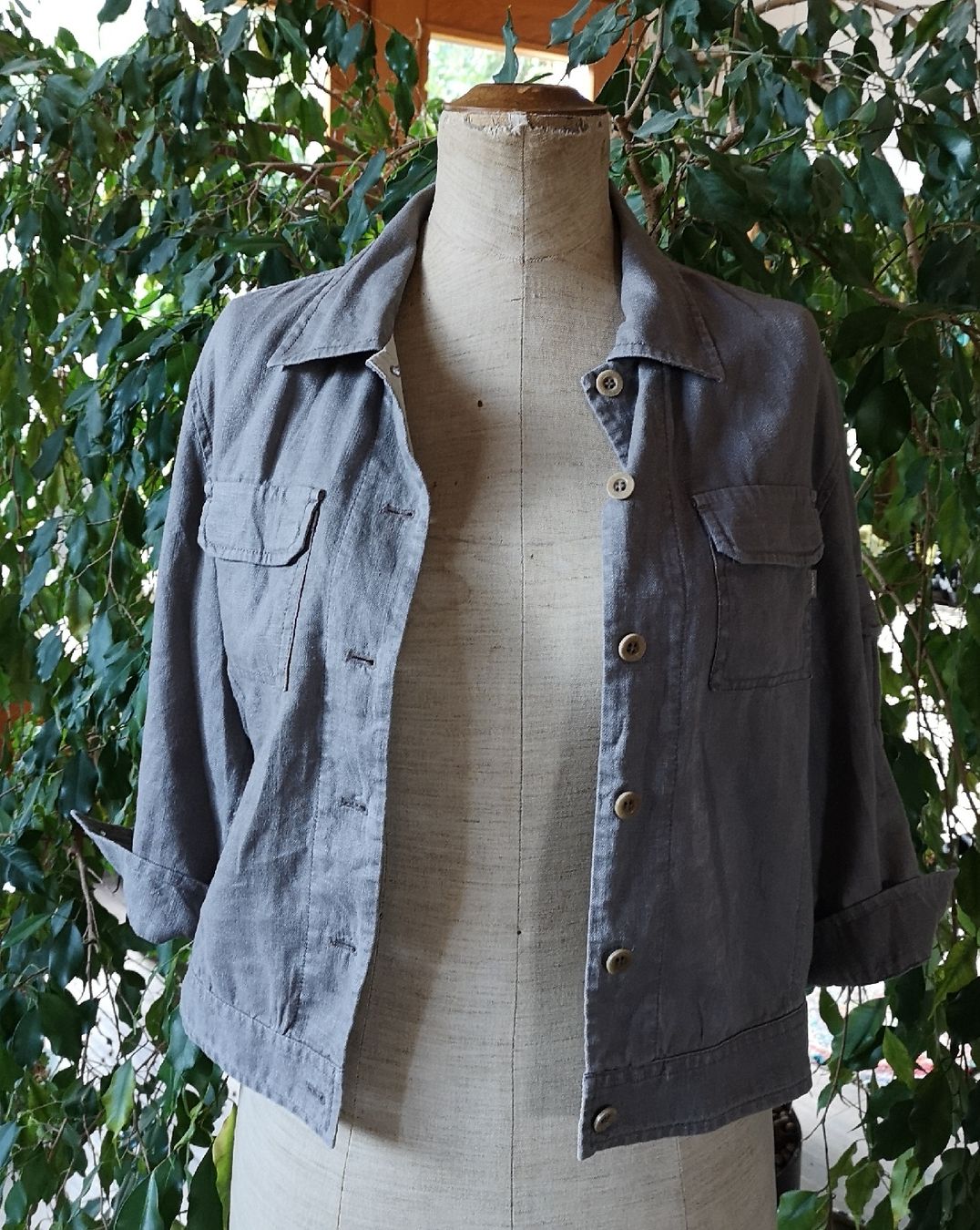 Esprit Jacken: Veste d'été ESPRIT, 100% lin, taille L – Gebraucht aus Fresens von nat_n8xd