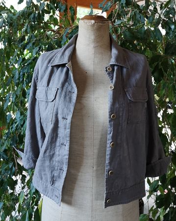 Simple et confortable veste d'été ESPRIT, 100% lin, taille L