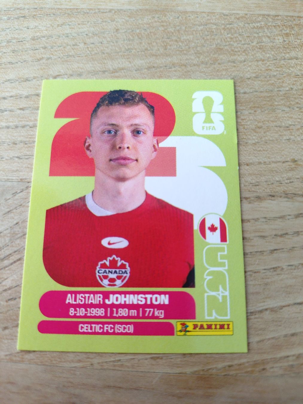 Panini Sammelbilder & Trading cards: Panini Sticker CAN 4 Alistair Johnston – Neu und originalverpackt aus Steinmaur von Cinderella309