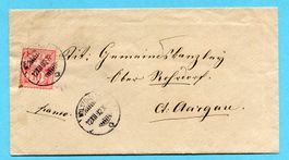 Brief von Wyl nach Ober Rohrdorf 1882 mit Inhalt