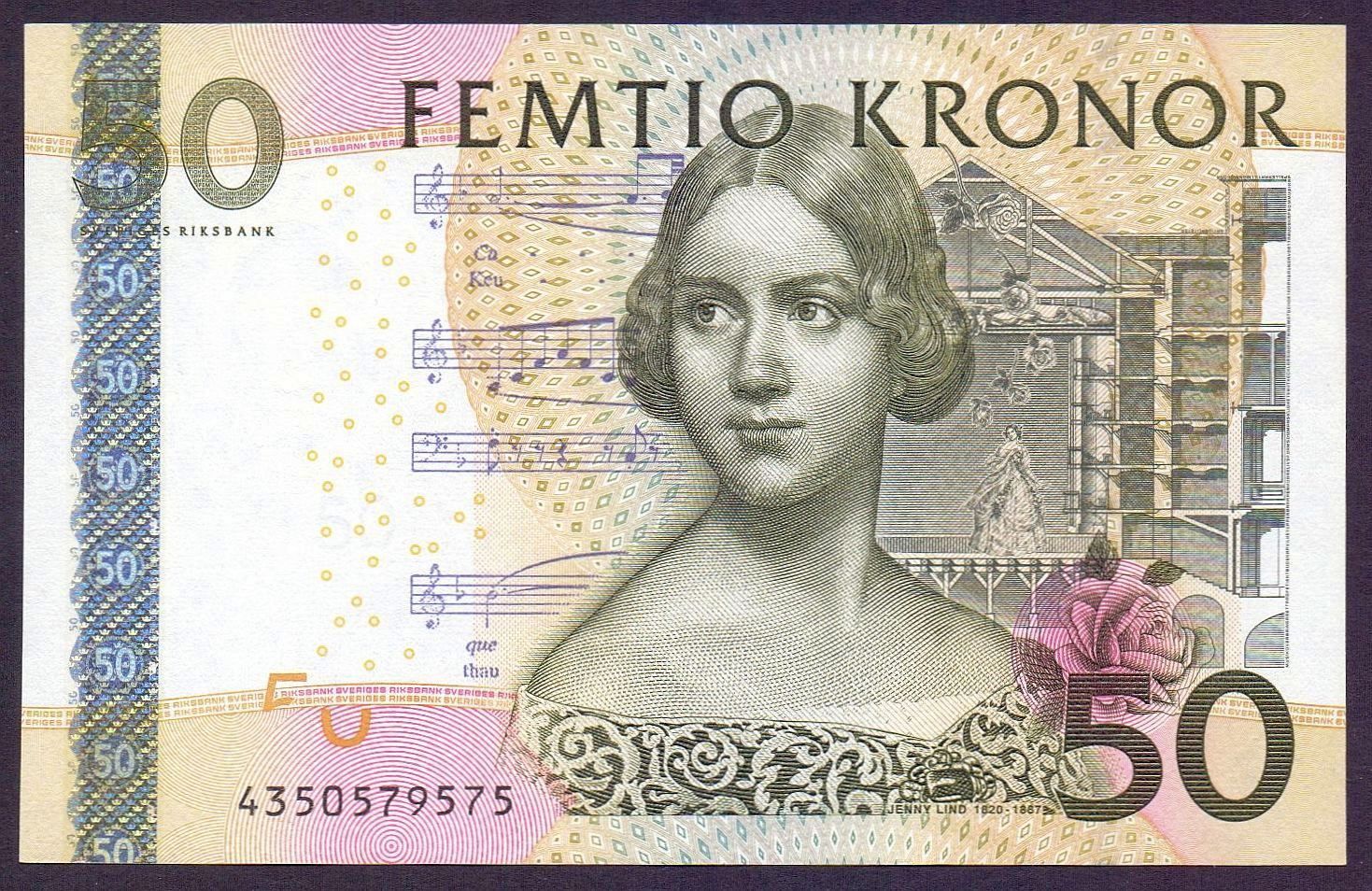 Banknoten: 50 Kronor Schweden UNZ – Neu (gemäss Beschreibung) aus Flamatt von samowarow 2