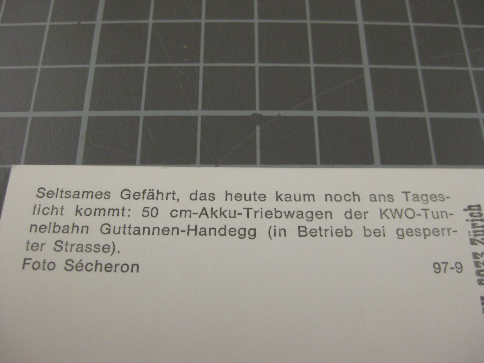 Cartes postales: Stollenbahn Handeck Guttannen – D'occasion à Malters par Marosko 2