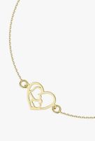  Armband 333 Gold Herz & Unendlichkeit 