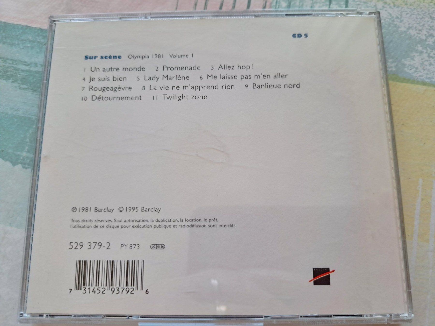CD: Cd Balavoine sur scène Olympia 1981 – Usato da Pully venduto da bro_n52j 1