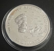 1 Unze Cook Islands 1993 Silber 500 Years of America 50 $
