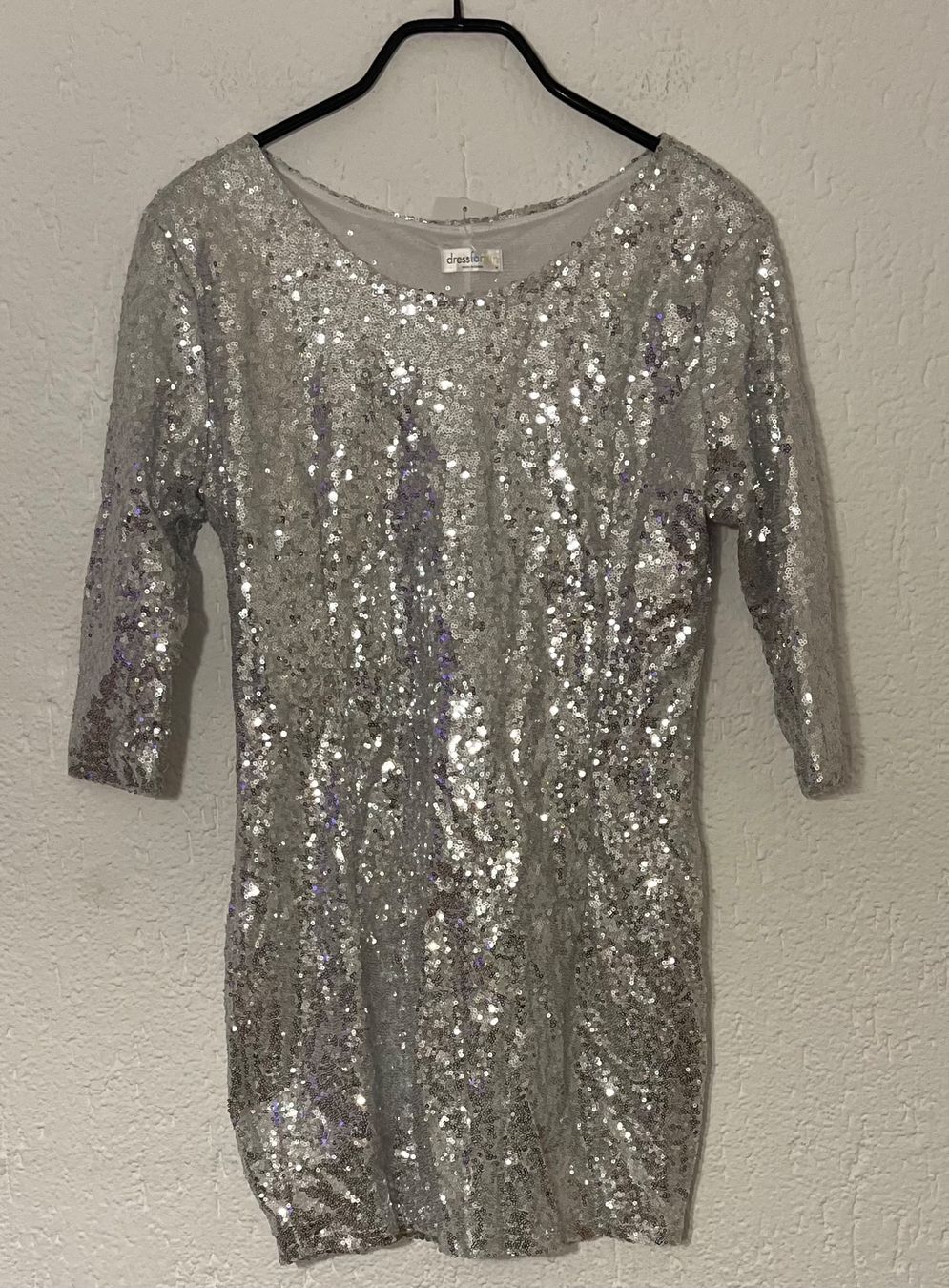 Vestiti: Glitzer Pailletten Kleid Silber, Grösse M – Nuovo e nell'imballaggio originale da Oberegg venduto da MZ_DiesundDas